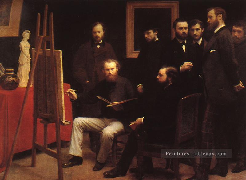 Un atelier aux Batignolles 1870 Henri Fantin Latour Peintures à l'huile